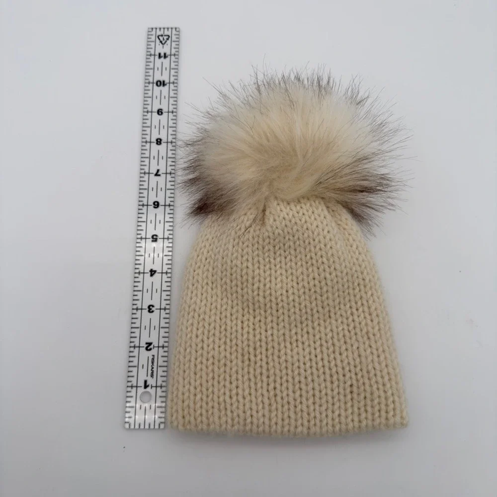 Unbranded Infant Beanie New To The Crew Pom Pom Hat Infant Cream